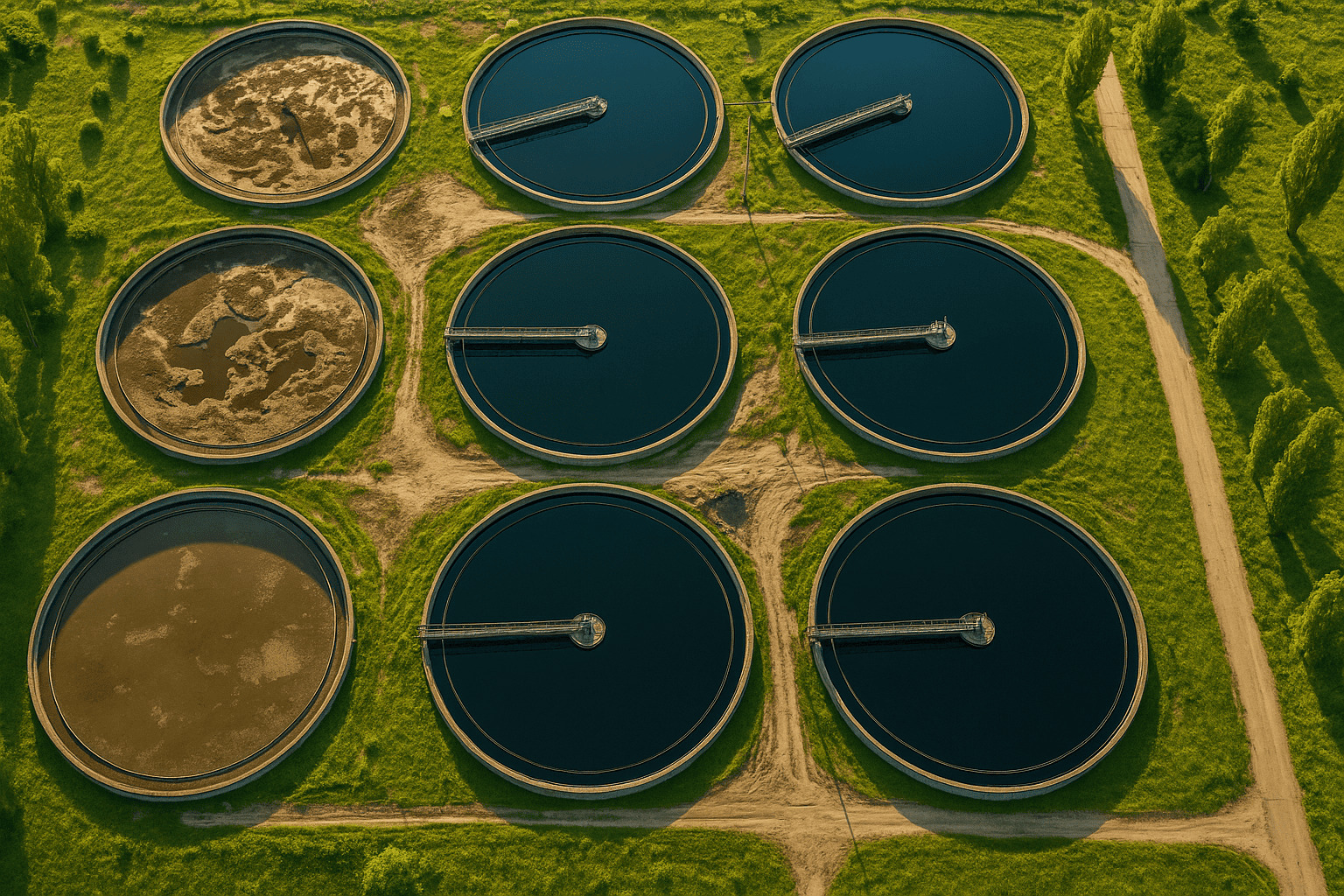 пруды для очистки сточных вод