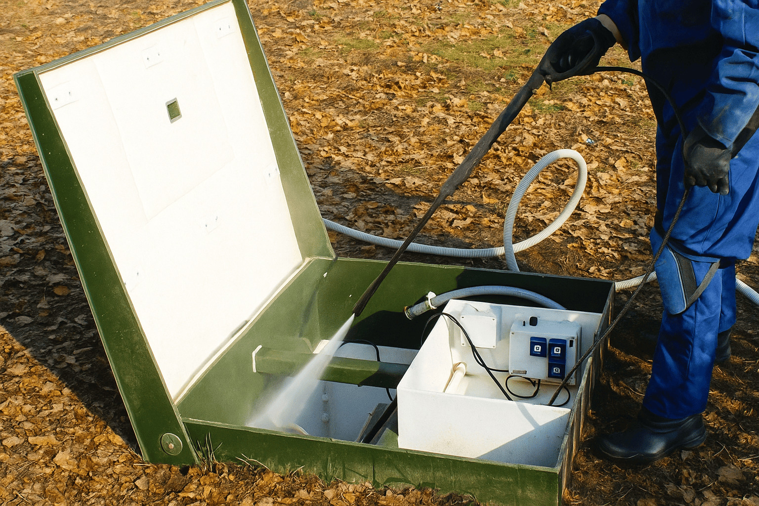 как консервировать септик на зиму на даче