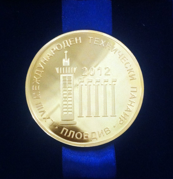Золотая медаль на выставке «International Technical Fair 2012» - высокая оценка Европы