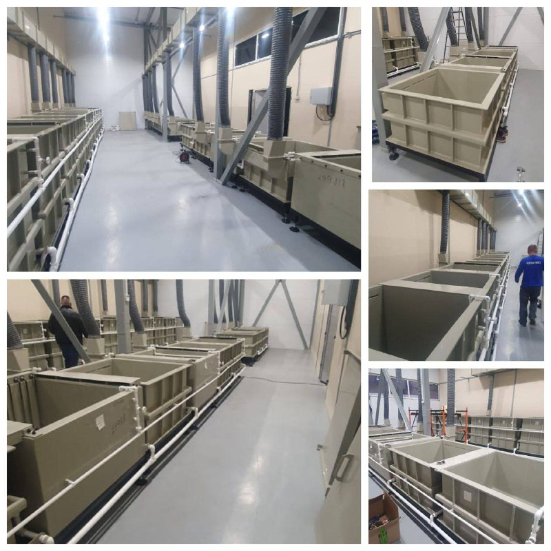 Монтаж линий цинкования и анодирования завершён