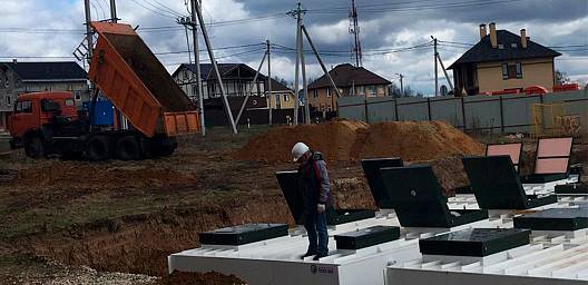 Строительство комплексных очистных сооружений «ТОПАЭРО М/Е» объемом 300 м3 в сутки для коттеджного посёлка «СИЕСТА»