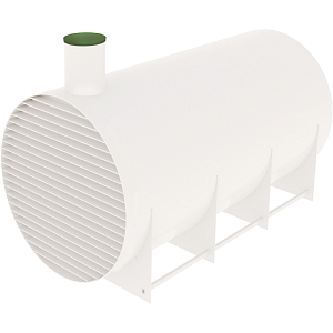 Резервуар (Ёмкость) горизонтальный для подземого монтажа 75 м³ / 3910*3970*7200 мм.